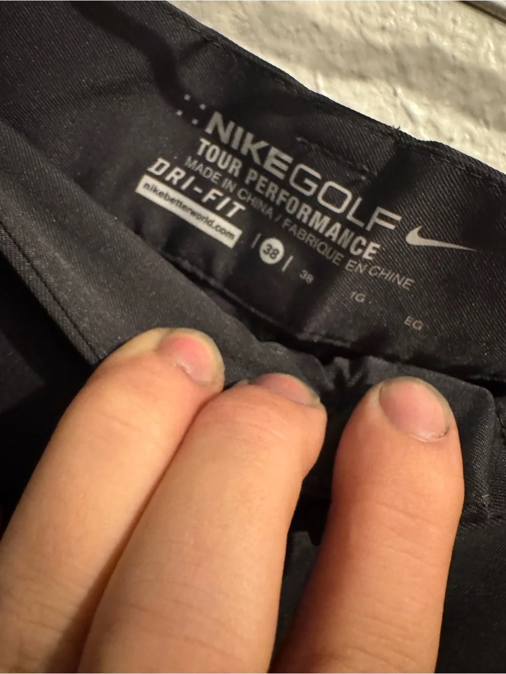 Nike Men's Black Flat Front Shorts
